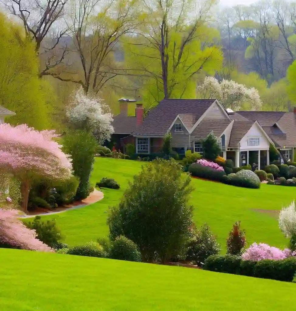 Rural Homes in Tennessee during spring