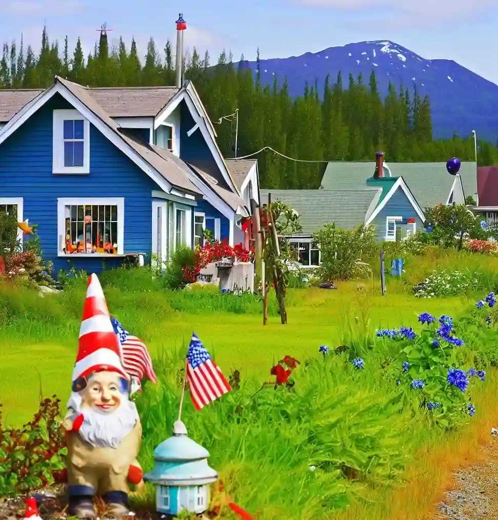 Rural Homes in Alaska during gnome_july