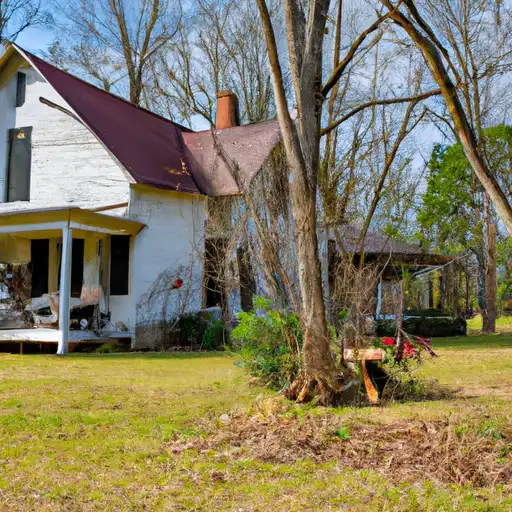 Rural homes in Marion, Alabama