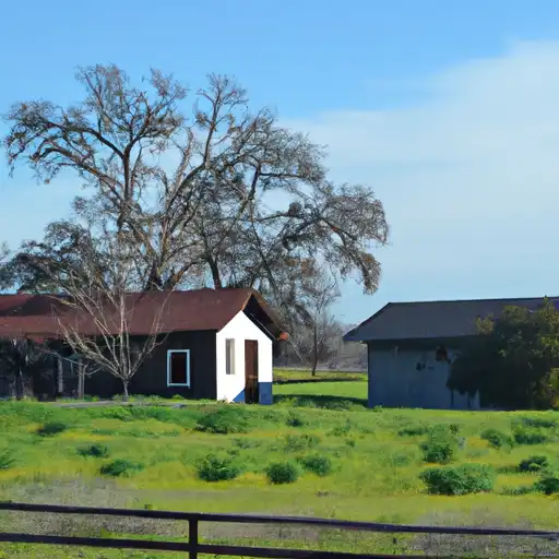 Rural homes in Sutter, California
