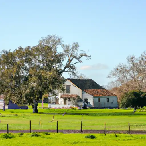 Rural homes in Yolo, California