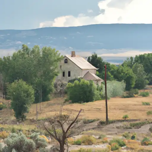 Rural homes in Mesa, Colorado