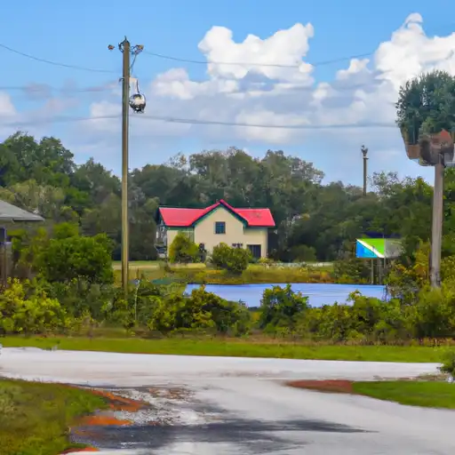 Rural homes in Okeechobee, Florida