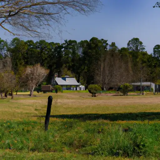 Rural homes in Appling, Georgia