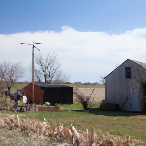 Rural homes in McPherson, Kansas