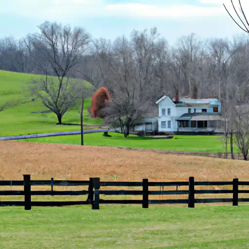 Rural homes in Russell, Kentucky