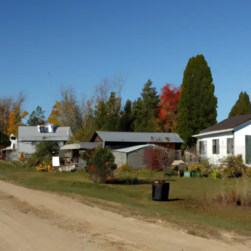 Rural homes in Alpena, Michigan