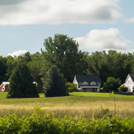 Rural homes in Menominee, Michigan