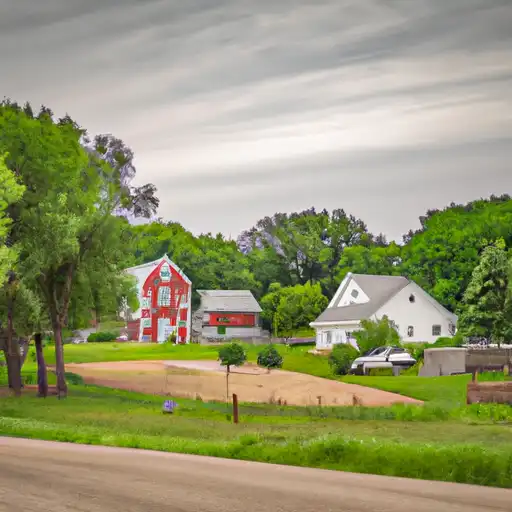 Rural homes in Dakota, Minnesota