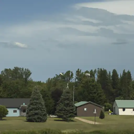 Rural homes in Lake of the Woods, Minnesota