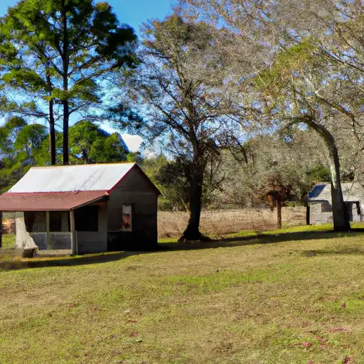 Rural homes in Brunswick, North Carolina