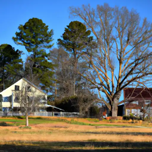 Rural homes in Forsyth, North Carolina