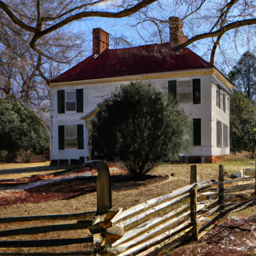 Rural homes in Guilford, North Carolina