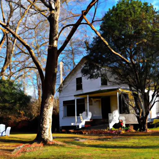 Rural homes in Pender, North Carolina