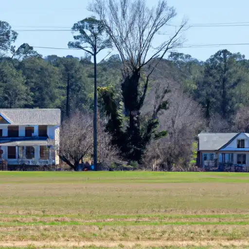 Rural homes in Robeson, North Carolina