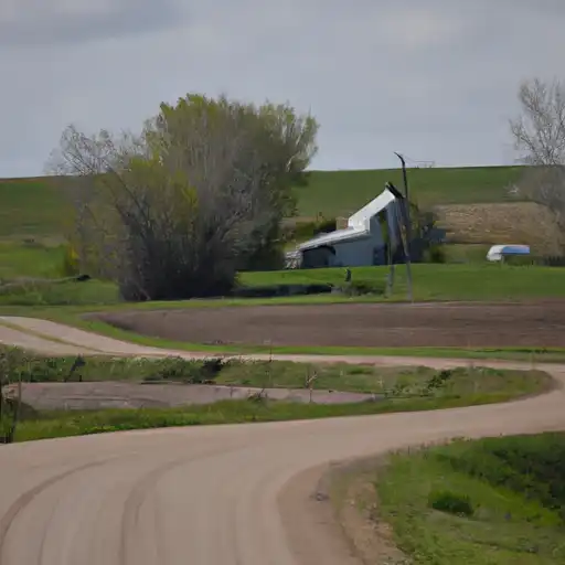 Rural homes in Cavalier, North Dakota
