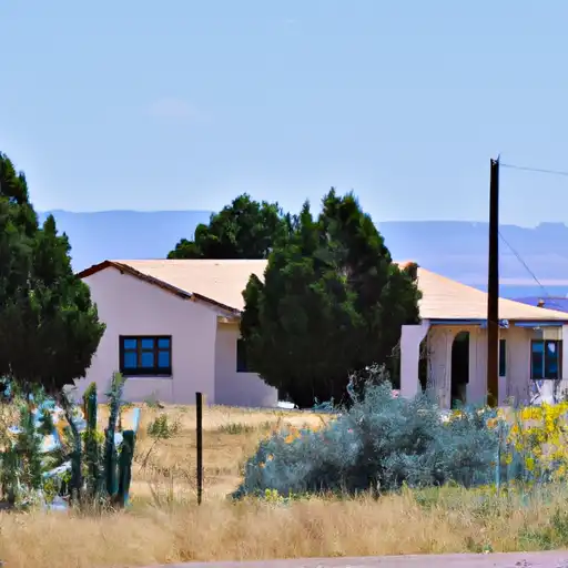 Rural homes in Socorro, New Mexico