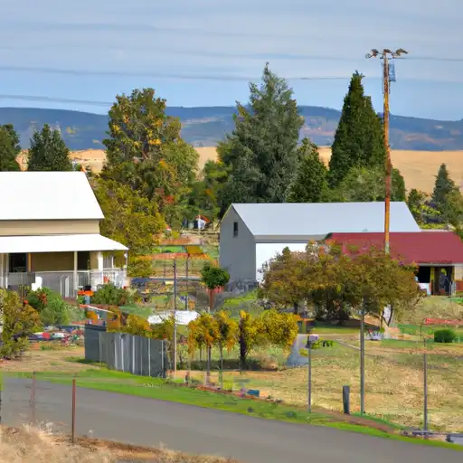 Rural homes in Gilliam, Oregon