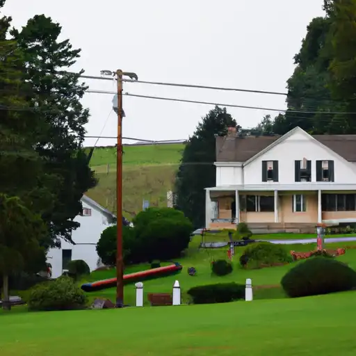 Rural homes in Butler, Pennsylvania