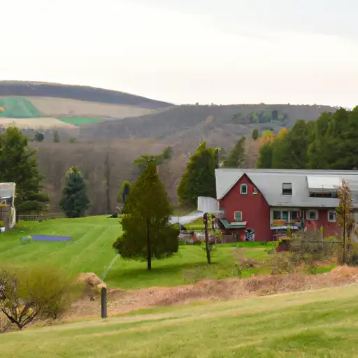 Rural homes in McKean, Pennsylvania