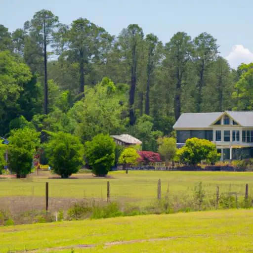 Rural homes in Abbeville, South Carolina