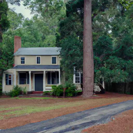 Rural homes in York, South Carolina