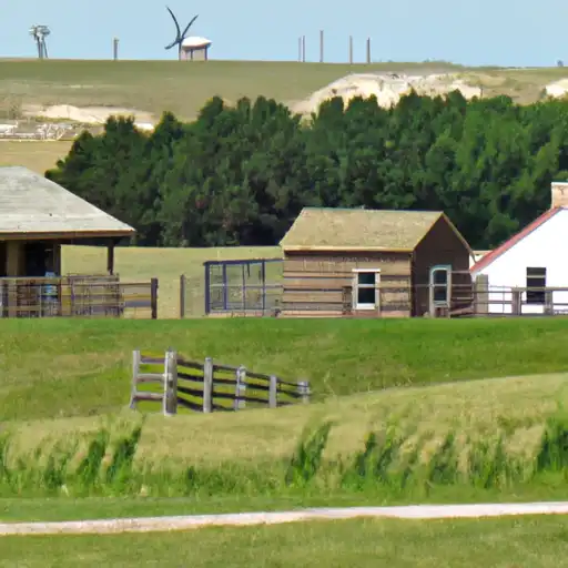 Rural homes in Perkins, South Dakota