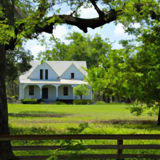 Rural homes in Moore, Texas