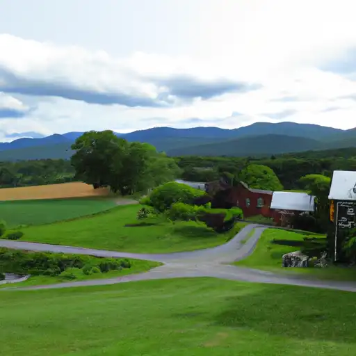 Rural homes in Chittenden, Vermont