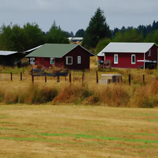 Rural homes in Lewis, Washington