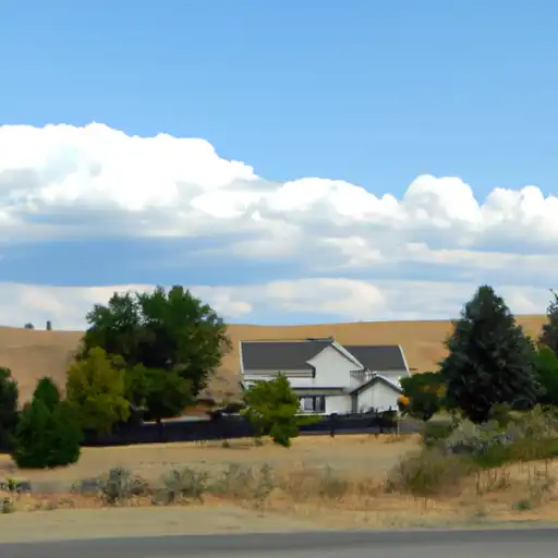 Rural homes in Yakima, Washington