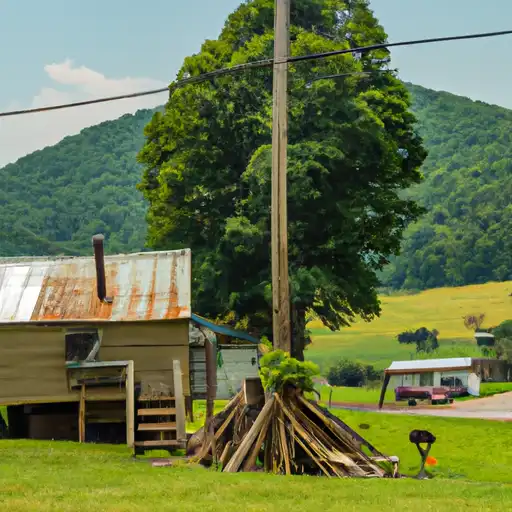 Rural homes in Taylor, West Virginia