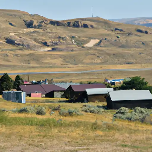 Rural homes in Campbell, Wyoming