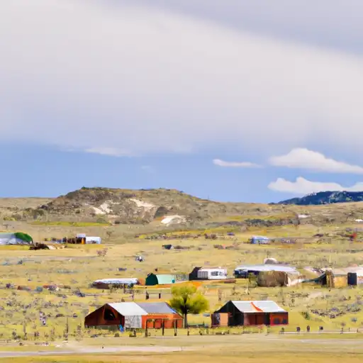 Rural homes in Hot Springs, Wyoming
