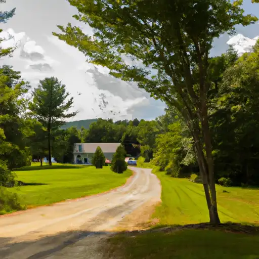 Rural landscape in New Hampshire