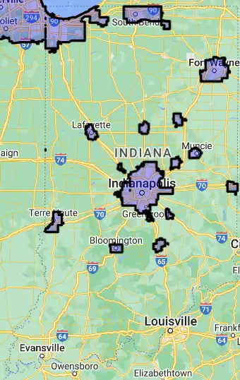 Indiana USDA loan eligibility boundaries