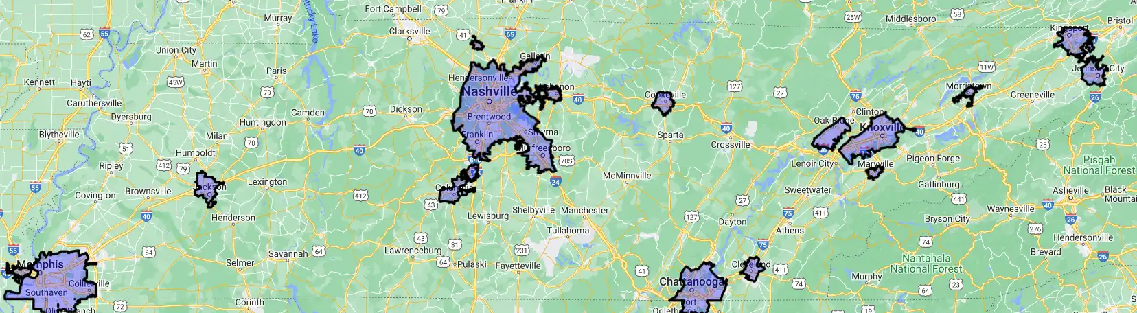 Tennessee New 2024 USDA loan eligibility boundaries