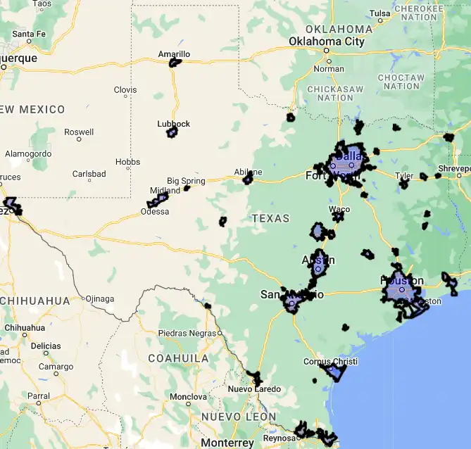 Texas USDA loan eligibility boundaries