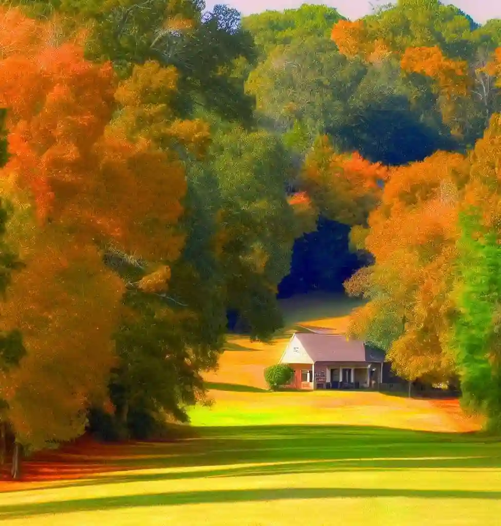 Rural Homes in Alabama during autumn
