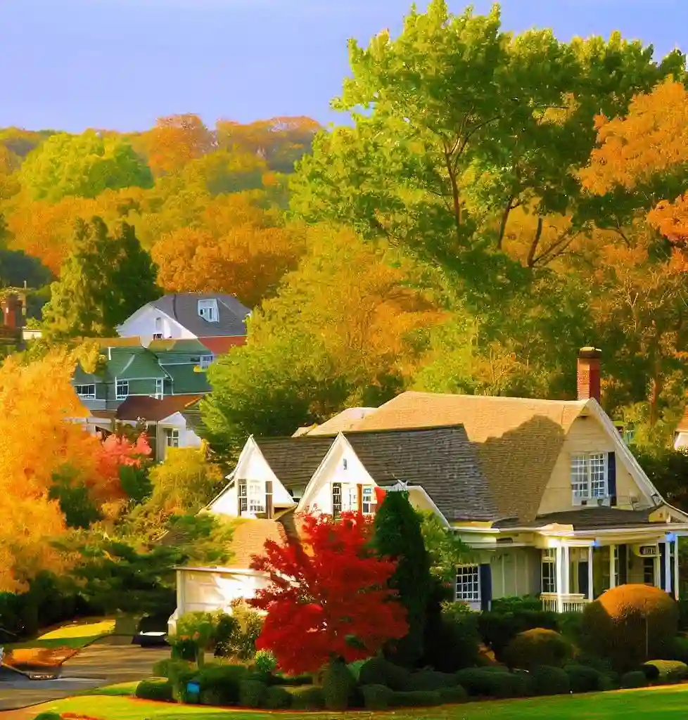 Rural Homes in New Jersey during autumn