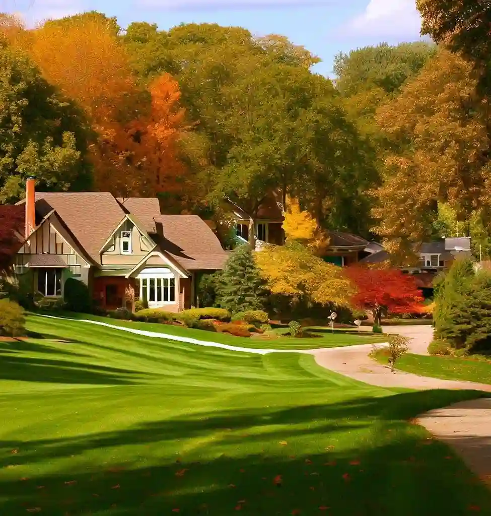 Rural Homes in Ohio during autumn