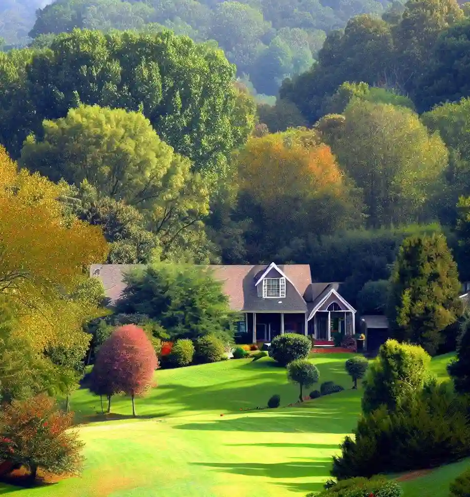 Rural Homes in Tennessee during autumn