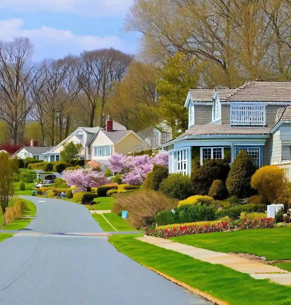 Rural Homes in Delaware during spring