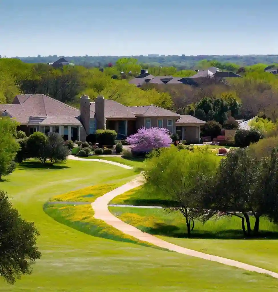 Rural Homes in Texas during spring