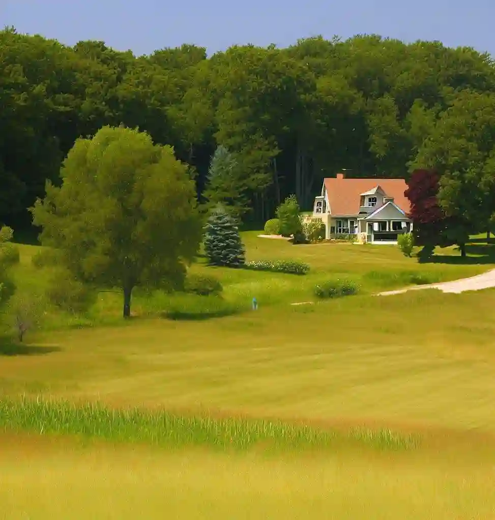 Rural Homes in Michigan during summer