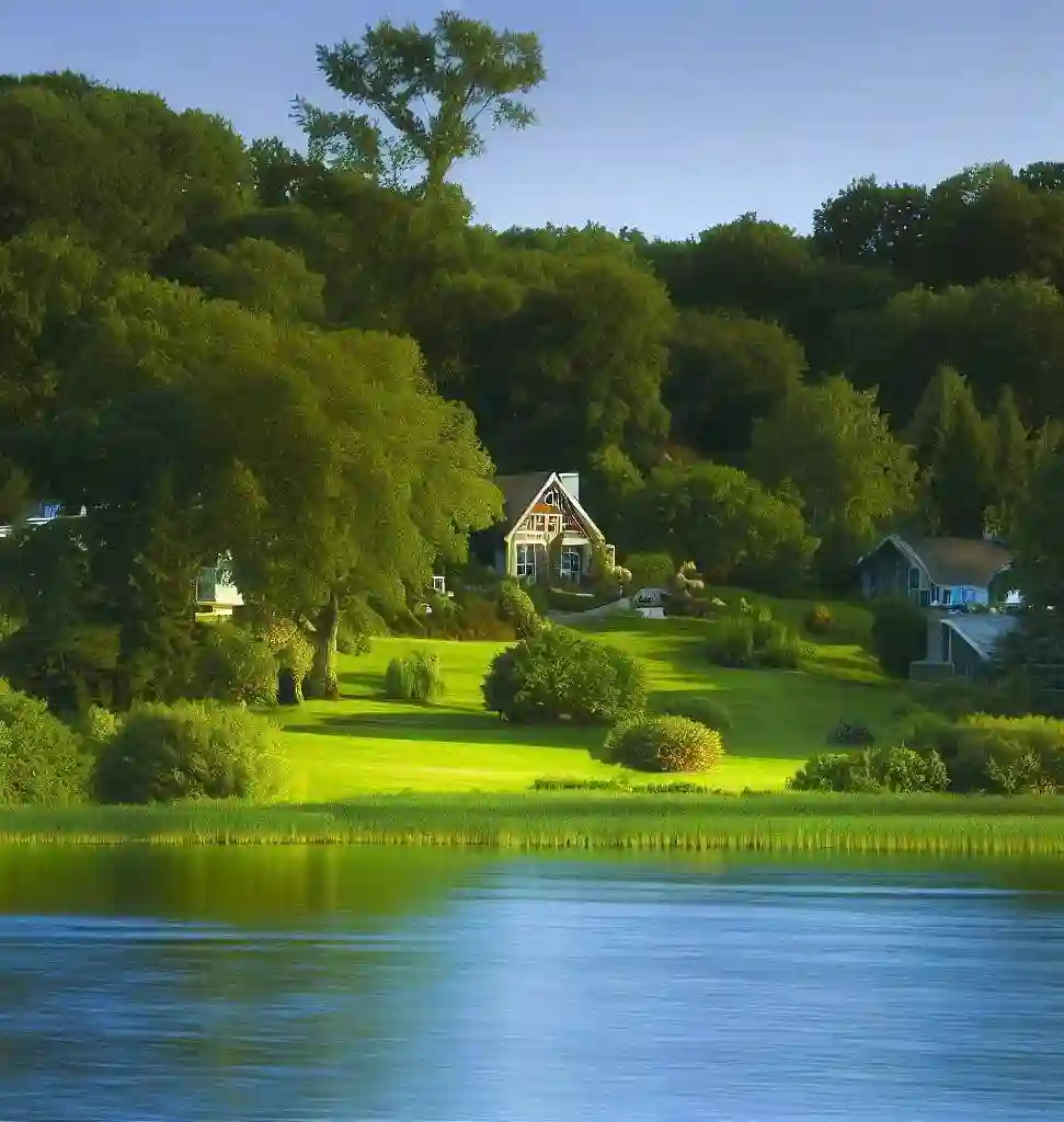 Rural Homes in Minnesota during summer