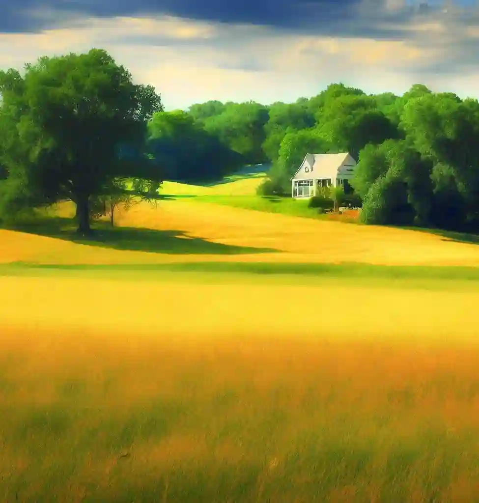 Rural Homes in Missouri during summer