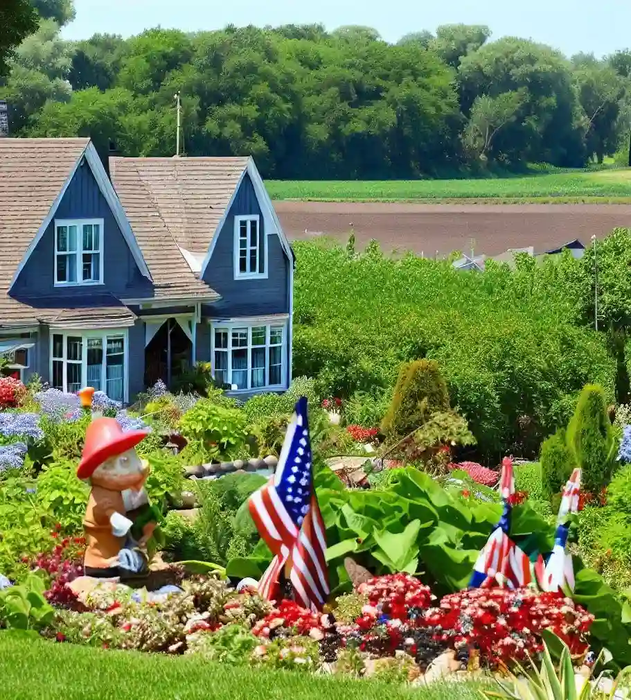 Rural Homes in Illinois during gnome_july