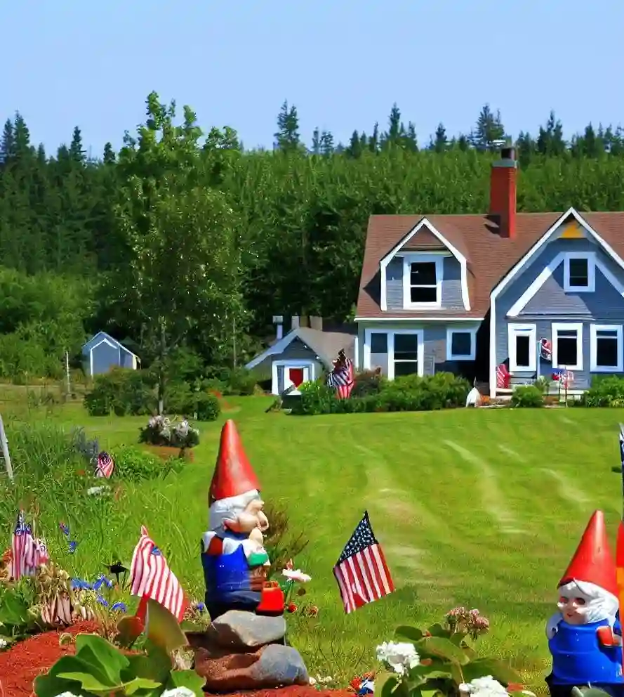 Rural Homes in Maine during gnome_july