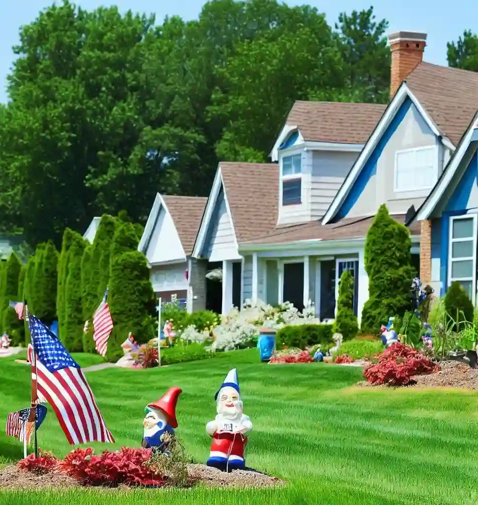 Rural Homes in Michigan during gnome_july